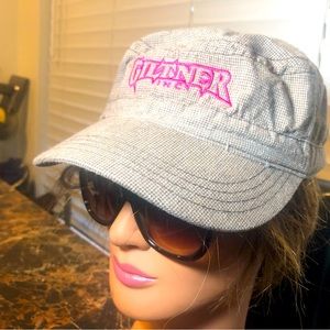 Fist Rict Giltner Women’s Newsboy Beret Gray Pink Hats Size Adjustable